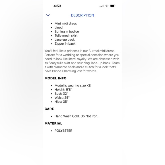 Surreal Lace-Up Back Tulle Midi Dress - Selfie Leslie - Picture 8 of 8